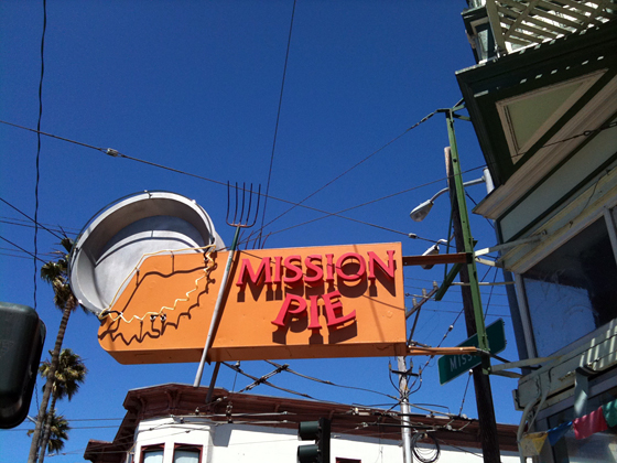 Mission Pie signage