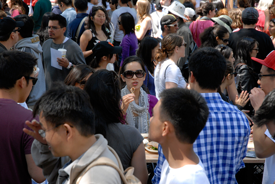 The crowds came out for the San Francisco Street Food Festival. Photo by Wendy Goodfriend