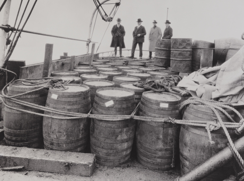 Confiscated liquor. Credit Library of Congress