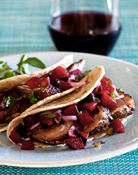 Duck Breast Tacos with Plum Salsa
