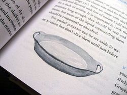 Gratin illustration by Jacques Pepin in Essential Pepin