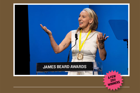 Gabrielle Hamilton winning James Beard Award 