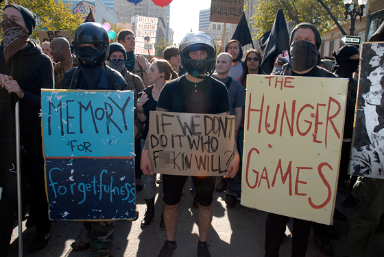 Anti-Capitalist march -- The Hunger Games