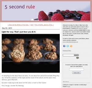 5 second rule food blog