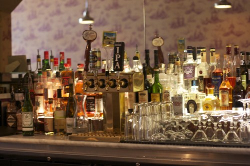 The bar at Two Sisters