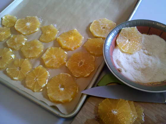prepping oranges 