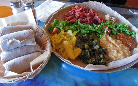 ethiopian dish - Cafe Colucci