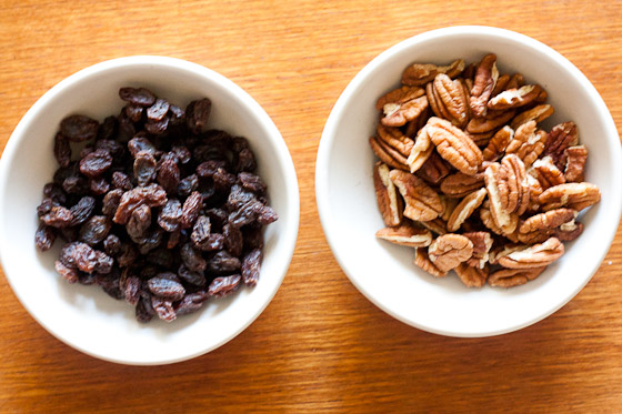 Raisins and Pecans