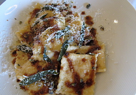 Agnolotti paired with Morning Fog Chardonnay
