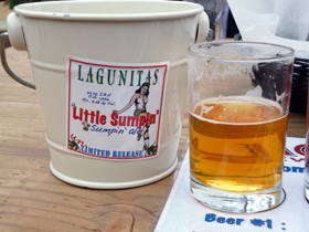 LAGUNITAS beer closeup