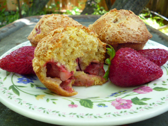 Strawberry Lavender muffin