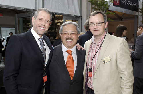 Andrew Freeman, Mayor Ed Lee and Rob Black. Photo: Marc Fiorito, courtesy of SF Chefs