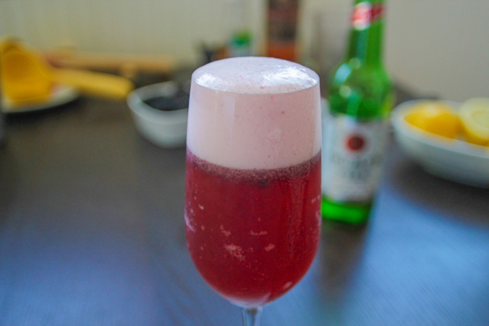 Bourbon and Berry Cocktail