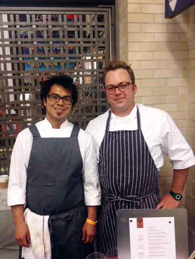 Chefs Emmanuel Eng and Scott Youkilis. photo courtesy of Maverick
