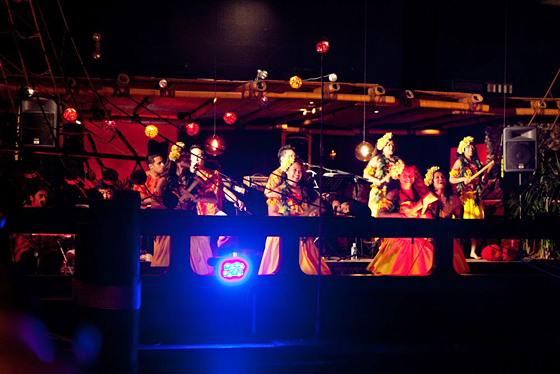 Dancers and band at the Tonga Room. Photo: Marla Aufmuth