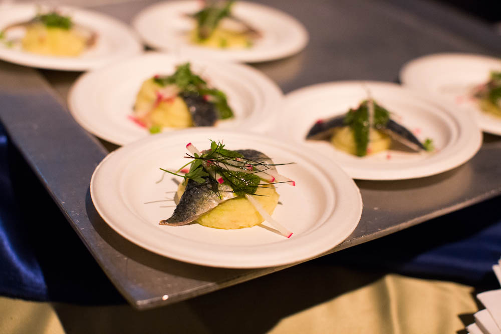 SF Chefs: Cured Sardines over Potato Puree from Perbacco