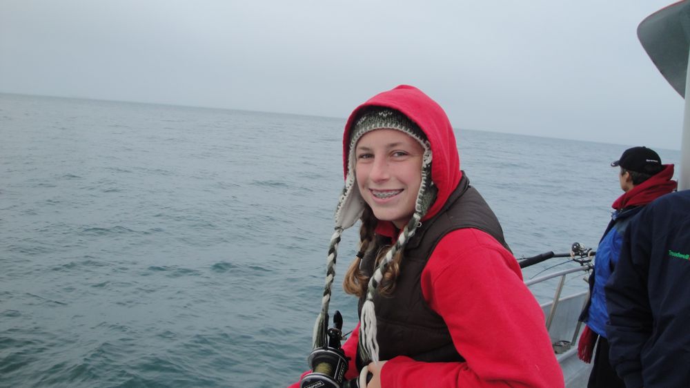 It took Sandy Kaplan five years to get her father to take her out salmon fishing. 