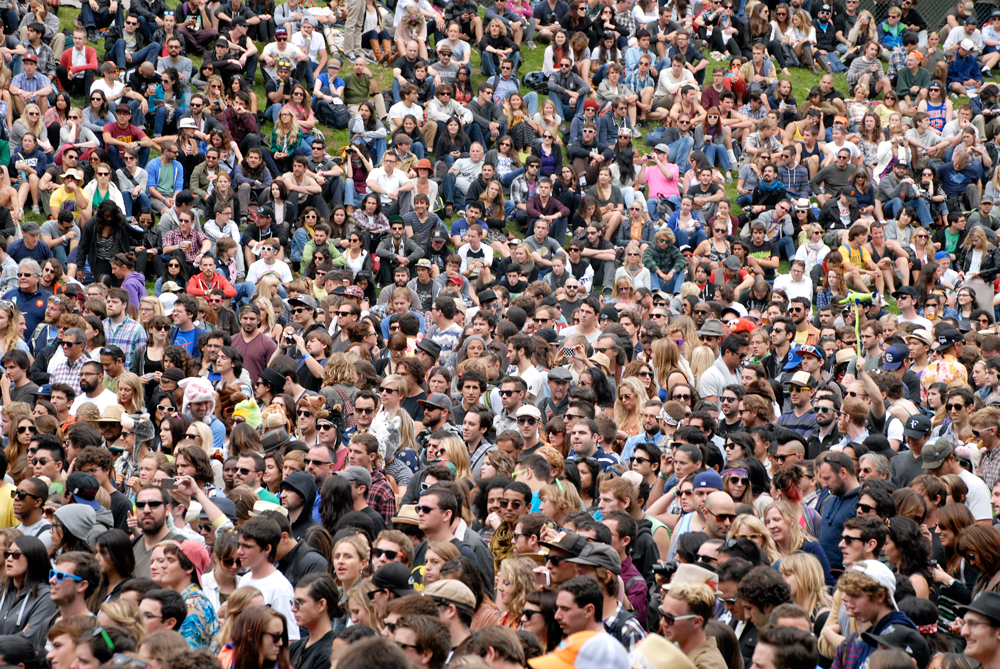 Crowd at Reggie Watts. Photo: Wendy Goodfriend