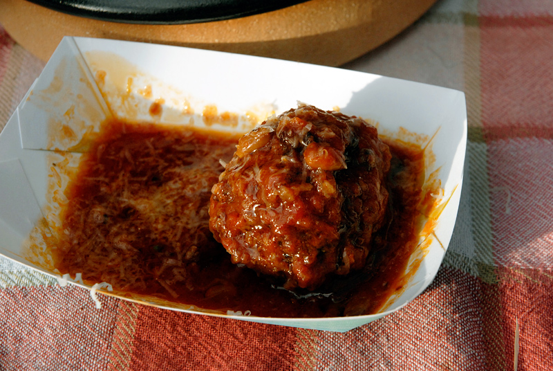 Pizzaiolo meatball. Photo: Wendy Goodfriend