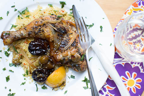 Chicken Marbella over Couscous