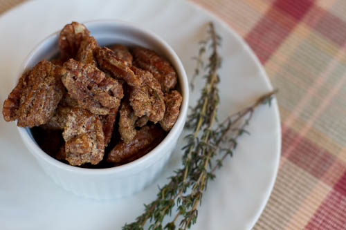 Brown Sugar and Thyme Pecans