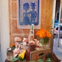 Shop window with Dia de los Muertos altar in the Mission. Photo: Naomi Fiss
