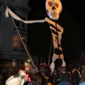 Day of the Dead skeleton in the streets of the Mission. Photo: Naomi Fiss
