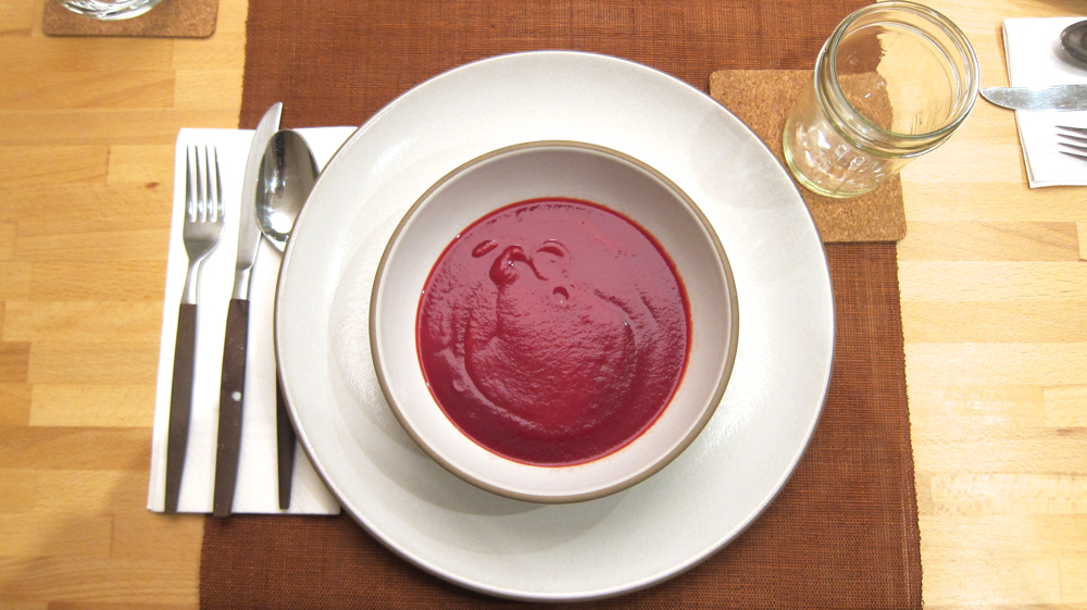 beet and ginger soup