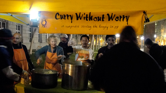 Curry Without Worry feeds approximately 250 every Tuesday night at the UN Plaza.