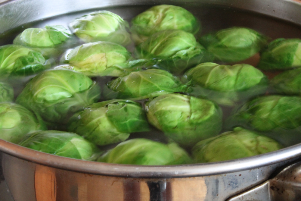 Blanched Brussels Sprouts