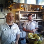 Michael Recchiuiti (L) with Garrett Zacker (R) at Chocolate Lab