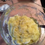 Potato mixture ready for frying