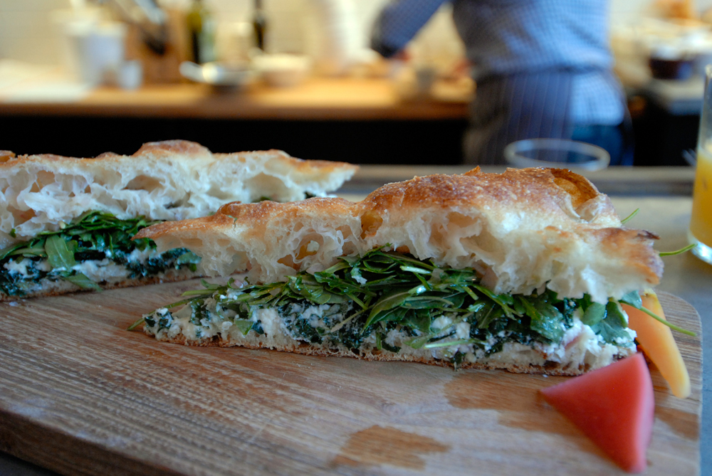 Bartavelle - Sheeps milk ricotta kale sandwich. Photo: Wendy Goodfriend
