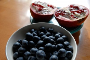 Blueberries and Pomegranate. Photo: Wendy Goodfriend