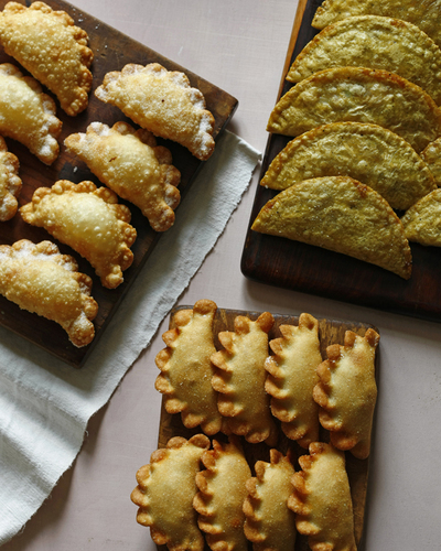 For chef and restaurateur Jose Garces, watching football on television as a boy also meant snacking on his mother's homemade empanadas.