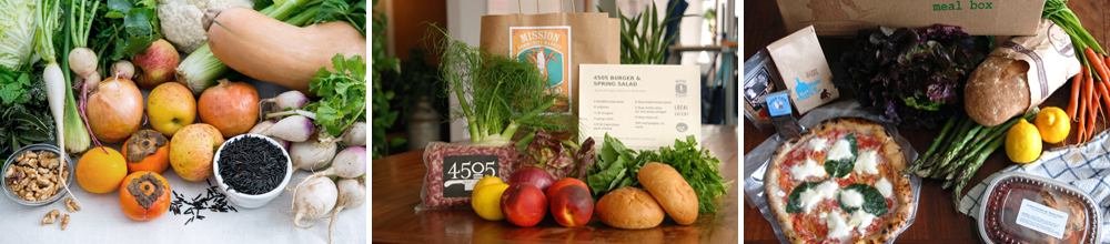 Meal kits from CUESA, Mission Community Market and Luke's Local (photos: Colin Price, Good Eggs)