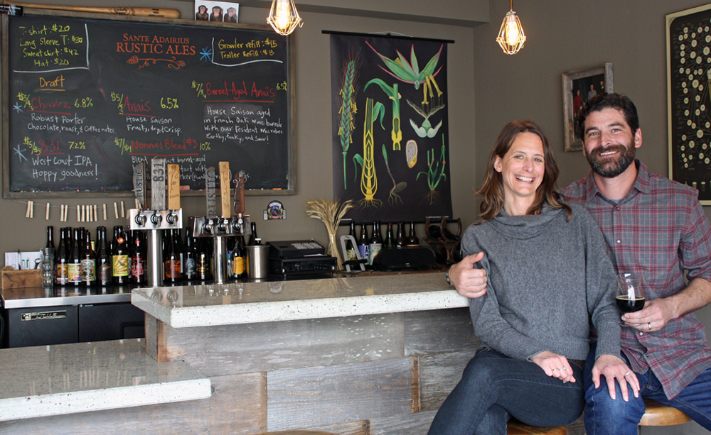 Tim Clifford and Adair Paterno, owners of Sante Adairius Rustic Ales, call themselves "beer geeks first, brewers second."