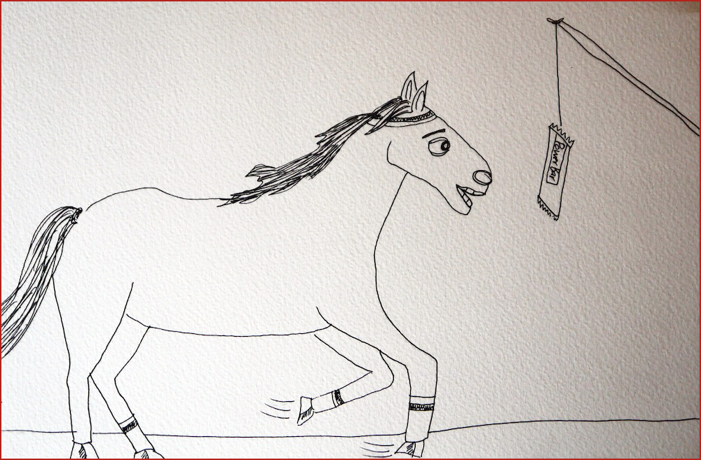 The Horse. Illustration by Lila Volkas