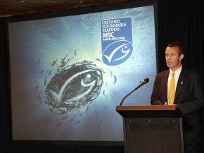 Rupert Howes is CEO of the Marine Stewardship Council. "We want to see the global oceans transformed onto a sustainable basis," he tells NPR. Photo: Tim Lofthouse/Courtesy of the Marine Stewardship Council