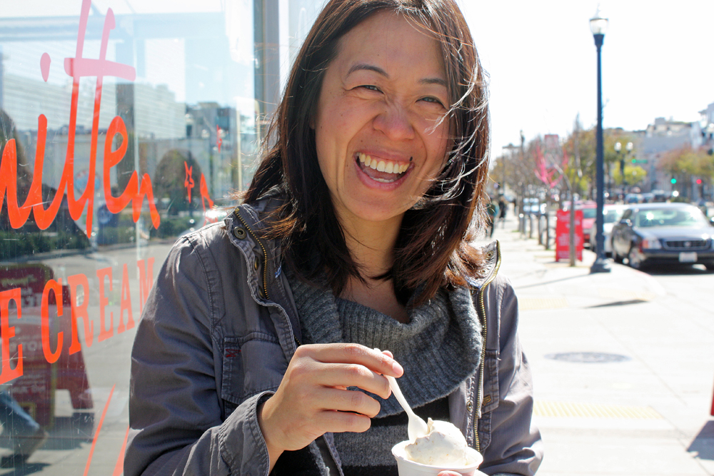 Jennifer Ng's obsession with ice cream is the foundation for her upcoming book, "The Ice Cream Travel Guide." Photo: Tilde Herrera