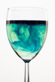 For Jaime Smith, a synesthetic sommelier, a white wine like Nosiola has a "beautiful aquamarine, flowy, kind of wavy color to it." Photo illustration by Daniel M.N. Turner/NPR