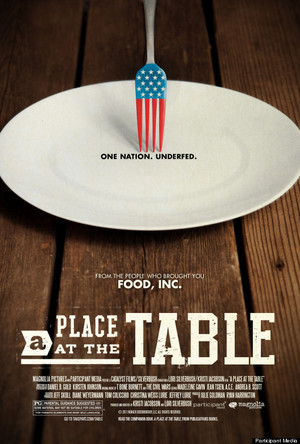 The poster for the documentary A Place At The Table.