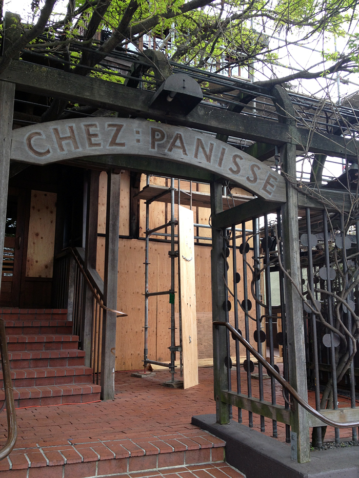 Chez Panisse fire damage - photo taken 3/20/13. Photo: Wendy Goodfriend