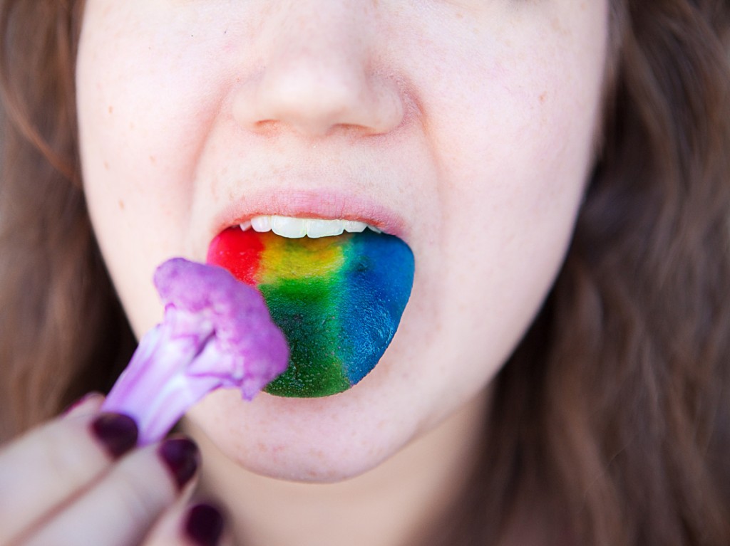 A select group of synesthetes can truly "taste the rainbow." Photo illustration by Daniel M.N. Turner/NPR