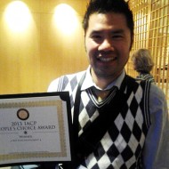 Irvin Lin with his IACP award. Photo: Mary Ladd