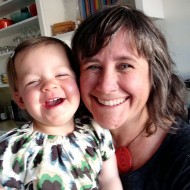 Author Kim Laidlaw and her daughter