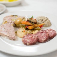 House-made Charcuterie: salami, rabbit terrine, chicken liver mousse, vegetable escabeche