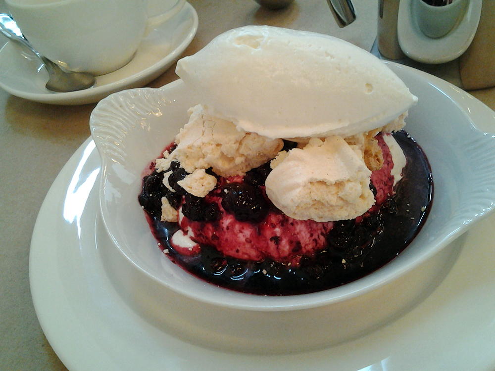 Wild Huckleberry Eton Mess Dessert from The Whale Wins. Photo: Mary Ladd