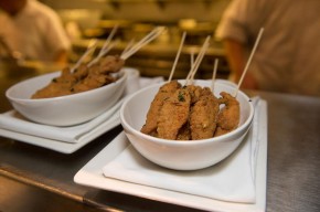 Fried chicken with blue cheese fondue. Photo courtesy of 1300 Fillmore