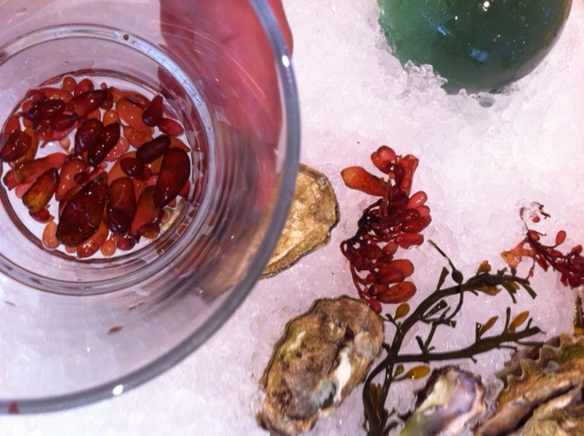 Sea grapes add a salty kick to cocktails at the Exploratorium. Photo: Loretta Keller